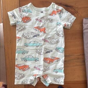 Car Print Baby Romper